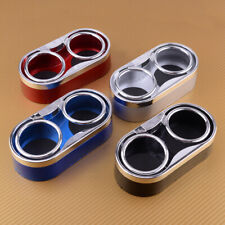 Car Truck Auto Adhesive Mount Dual Cup Drink Bottle Holders With 2 Pull Rings