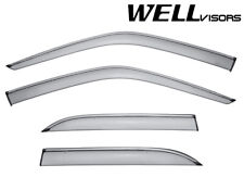 Wellvisors Side Window Deflectors For Lexus Ls400 95-00 With Chrome Trim