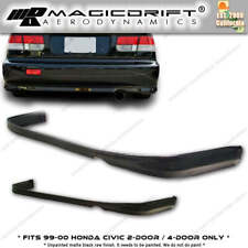 For 99-00 Honda Civic Ek Coupe Sedan Ctr Tr Type-r Style Jdm Rear Bumper Lip