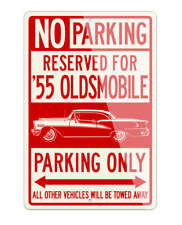 1955 Oldsmobile 98 Holiday Hardtop Aluminum Parking Sign - 2 Sizes - Made In Usa