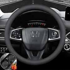 15 38cm Car Steering Wheel Cover Genuine Leather Car Accessories For Honda