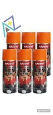Chevy Orange Harris Heat Resistant Engine Enamel 6 Bottle Spray Paint New