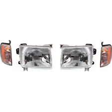 Headlight Kit For 98-2000 Nissan Frontier Left And Right 4pc