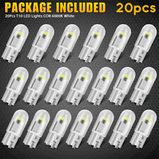 20pcs White T10 194 168 W5w 2825 Led License Plate Interior Light Bulb 6000k