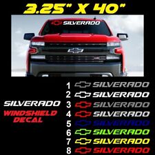 Chevrolet Silverado 40 Windshield Graphic Vinyl Decal Sticker Vehicle Chevy