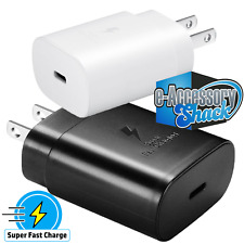 25w Type Usb-c Super Fast Wall Charger Samsung Galaxy S24 S23 S22 S21 Plus Ultra