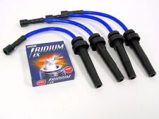 Vms Racing Neon Srt4 Turbo 10.2mm Spark Wires Ngk Iridium Ix Plugs Set Blue