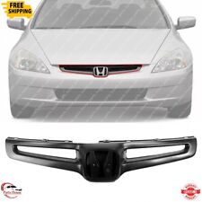 For 2003-2005 Honda Accord 4-door Front Grille Painted Black Plastic Ho1200157