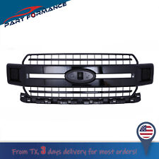 For 2018-2020 Ford F-150 Xl Xlt Front Bumper Grille Glossy Black Jl3z-8200