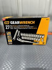 Gearwrench 27pc Sae Metric Xl Pass-thru Ratchet Set 891427