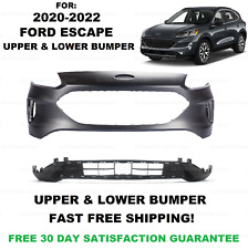 Fits 2020 2021 2022 Ford Escape Front Bumper Cover Upper Lower Set