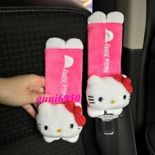 2pcsset Girls Hello Kitty Auto Car Seat Belt Covers Soft Shoulder Pad Sleeve