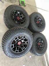 17x9 Trd Pro Gloss Black Wheels Rims 2657017 At4w Tires Tacoma 4runner Fj 6x139.