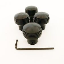 4 X Genuine Art Deco Style Dash Knobs By Socal Speed Shop- Anodized Black