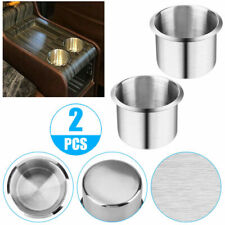 2pcs Stainless Steel Cup Drink Holders For Auto Car Boat Truck Marine Camper Rv