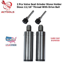 2x New Valve Seat Grinder Stone Holder Sioux 1116 Thread With Drive Ball Usa
