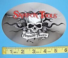 Genuine Official Snap On Tools Logo Decal Borrowers Beware - Oval 6 X 4 New