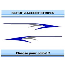 2 Rv Car Truck Pontoon Boat Trailer Side Accent Decals Graphics Stripes St34