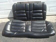 Oem 94-98 Ford Mustang Black Leather Rear Seat Without Mounting Frame.