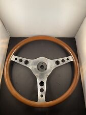 Vintage Styla 15 Wood Steering Wheel Austin Healey Mg Triumph Jaguar