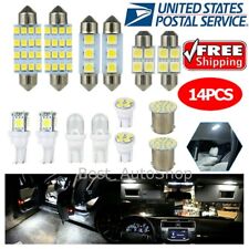 14x Car Interior Package Map Dome License Plate Mixed Led Light Accessories Kits
