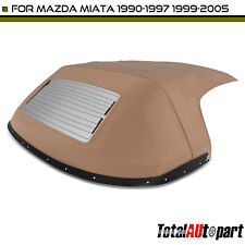 New Tan Convertible Soft Top For Mazda Miata 1990-1997 1999-2005 W Rain Rail