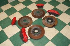 15-19 C7 Z06 Red Painted Brembo Lh Rh Front Rear Brake Caliper Rotor Set Opt J56