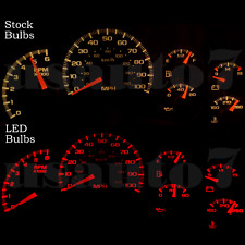Dash Cluster Gauges Red Led Light Bulbs Kit Fits 99-02 Chevy Silverado 1500 2500