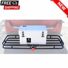 Rv Trailer Hitch Mount Cargo Carrier Rack 500 Lbs Capacity Truck Luggage Basket