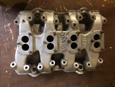 Weiand Wc245 4x2 Intake Hemi 331354392 Chrysler Carbs Cleaners Fuel Log Incl
