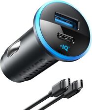 Anker Usb C Car Charger Adapter 52.5w 2-port Cigarette Lighter 30w Usb-c Cable