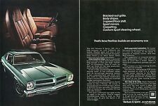 1971 2pg Print Ad Of 1972 Pontiac Ventura Ii Sprint Economy Car
