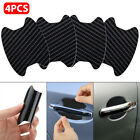4pc Carbon Fiber Car Door Handle Protector Film Anti-scratch Sticker Accessories