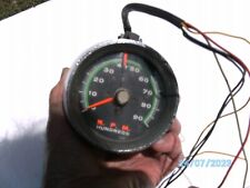 Vintage Sun Greenline Tach Tachometer Gauge 9000 Rpm Green Line Untested