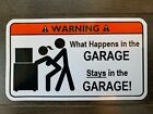 Garage Funny Tool Box Warning Sticker - Must Have - Snapon Mac Dewalt