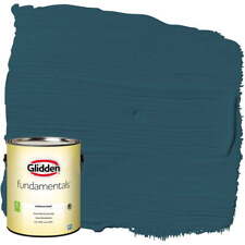 Glidden Fundamentals Interior Paint Blue Bayberry Green Semi-gloss 1 Gallon