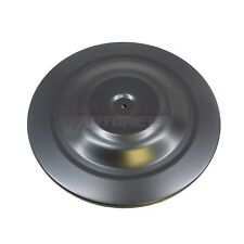 14 Powder Coated Black Round Air Cleaner Lid Top Only Sbc Bbc Chevy Ford Mopar