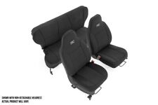 Rough Country For Jeep Neo Seat Cover Setblack 97-01 Xj Wdetachable Headrest