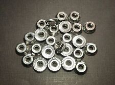 25 Pcs 12-24 Stainless Steel Serrated Flange Moulding Clip Nuts