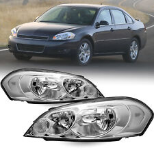 For 2006-2013 Chevy Impala Headlights 06-07 Monte Carlo Chrome Headlamps Pair