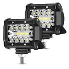 2x 4inch 300w Tri Row Led Light Bar Pods Offroad Driving Lighting Car Truck Lamp