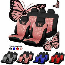 49pcs 3d Butterfly Universal Auto Seat Covers Full Set For Car Truck Suv Van