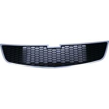 Bumper Grille Fits 2011-2014 Chevrolet Cruze Chrome Shell W Black Insert Front