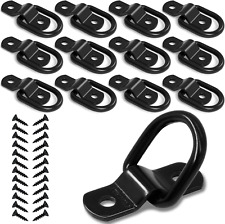 12 Pack D Rings Tie Down Anchors Hooks With Screws For Trailer Truck Bed Bracket