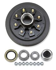 One 12x2 Trailer Brake Hub Drum Kit 8 On 6.5 Bc For 7000 Lbs Axle - 22004k