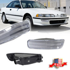 Clear Front Bumper Turn Signal Lights For 92-93 Acura Integra Rs Gs Ls Gsr