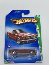 Hot Wheels 2009 Treasure Hunt 1964 Ford Mustang Convertible Red W White Stripes
