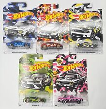 2019 Hot Wheels Camouflage Complete Set Of 5 Cars Diecast 164 Camo Set Lot New