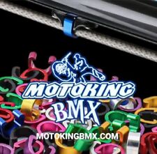 Motoking Bmx Set Of 5 Bicycle Brake Hose Cable C-clip Aluminum Purple