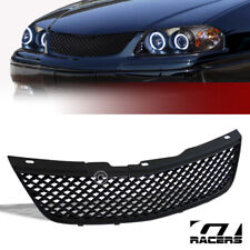 For 2000-2005 Chevy Impala Black Luxury Mesh Front Hood Bumper Grill Grille Abs